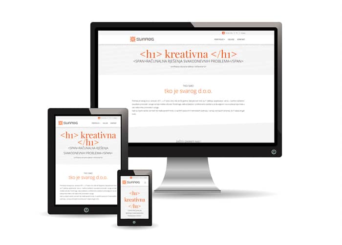 Projekt internet stranica Svarog d.o.o.